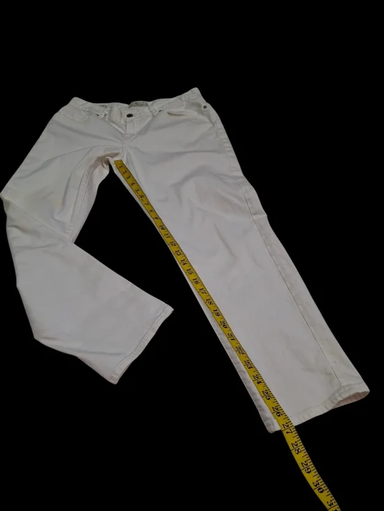 Lucky Brand Sienna Cigarette Cropped Denim White Jeans Women Size 29 - Picture 15 of 16